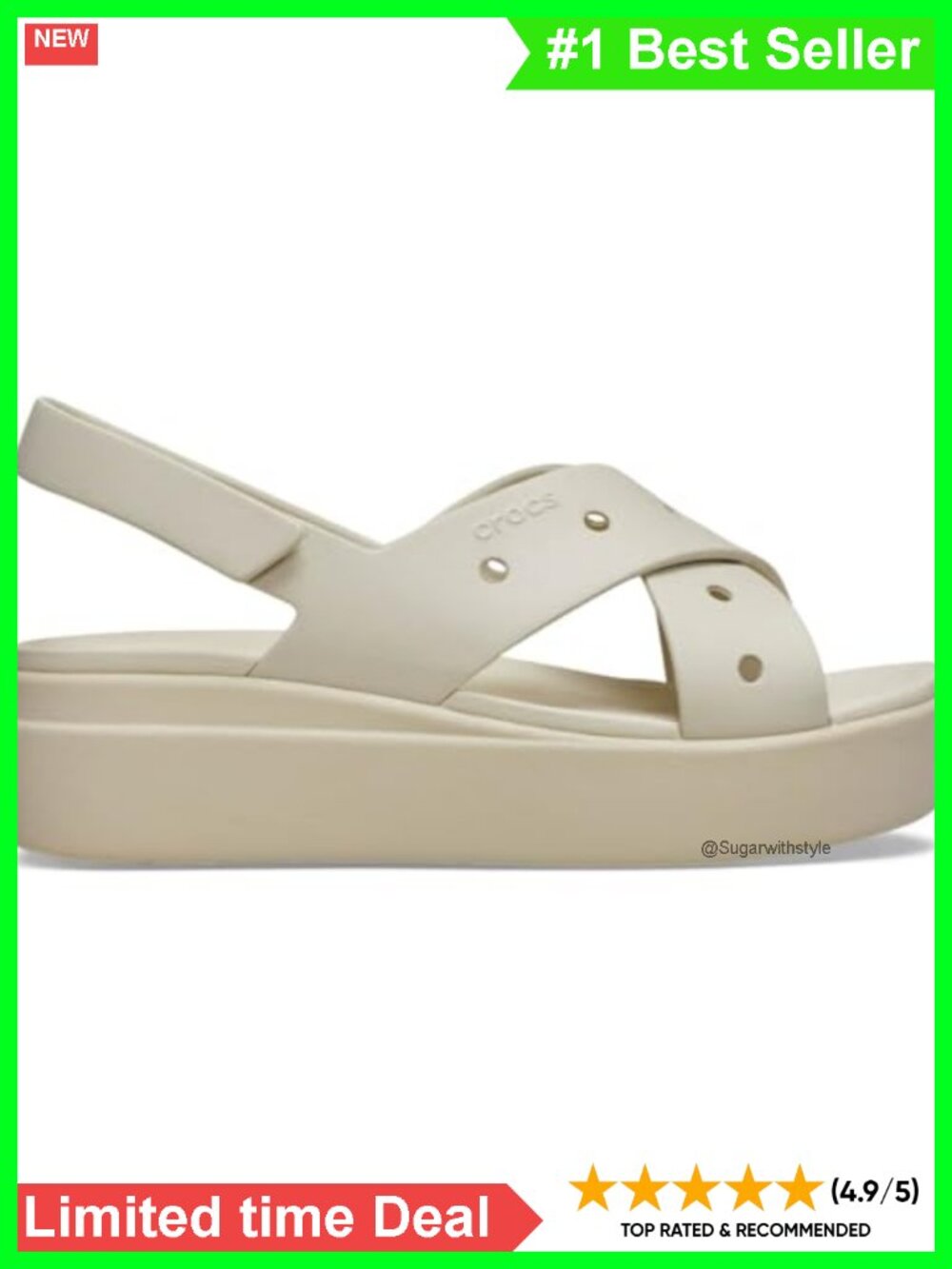 Platform Wedge Sandals Low Wedge Adjustable Ankle Strap
